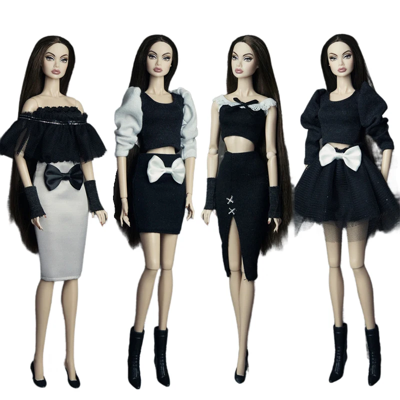 Suitable For 30cm Doll Clothes Multi Joint Doll Clothing Short Skirt Doll Clothes Accessories Doll Dress Kids Birthday Gifts