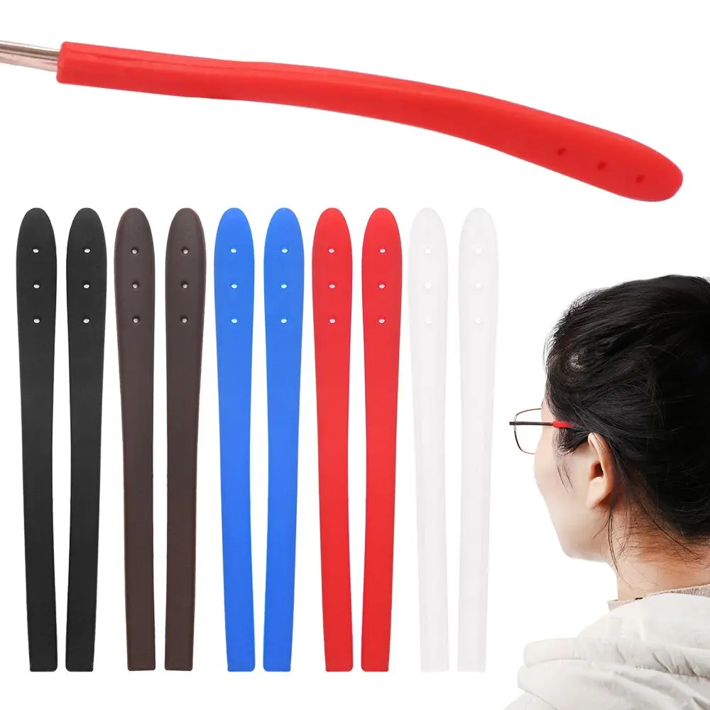 

5 Pairs Anti-Slip Glasses Leg Sets Silicone Tip Ear Grip Temple Hook For Glasses Spectacle Holder Sports Eyeglasses Leg Sleeve