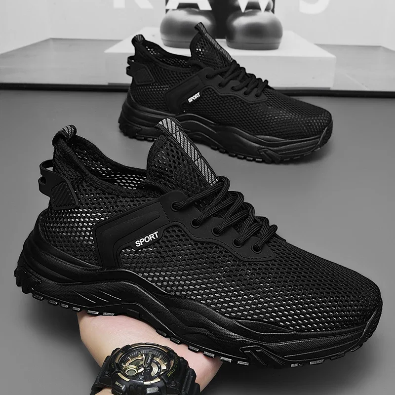 

Повседневная спортивная обувь, мужские кроссовки, модные мужские кроссовки, дышащая удобная легкая сетчатая обувь, уличный размер 39-44