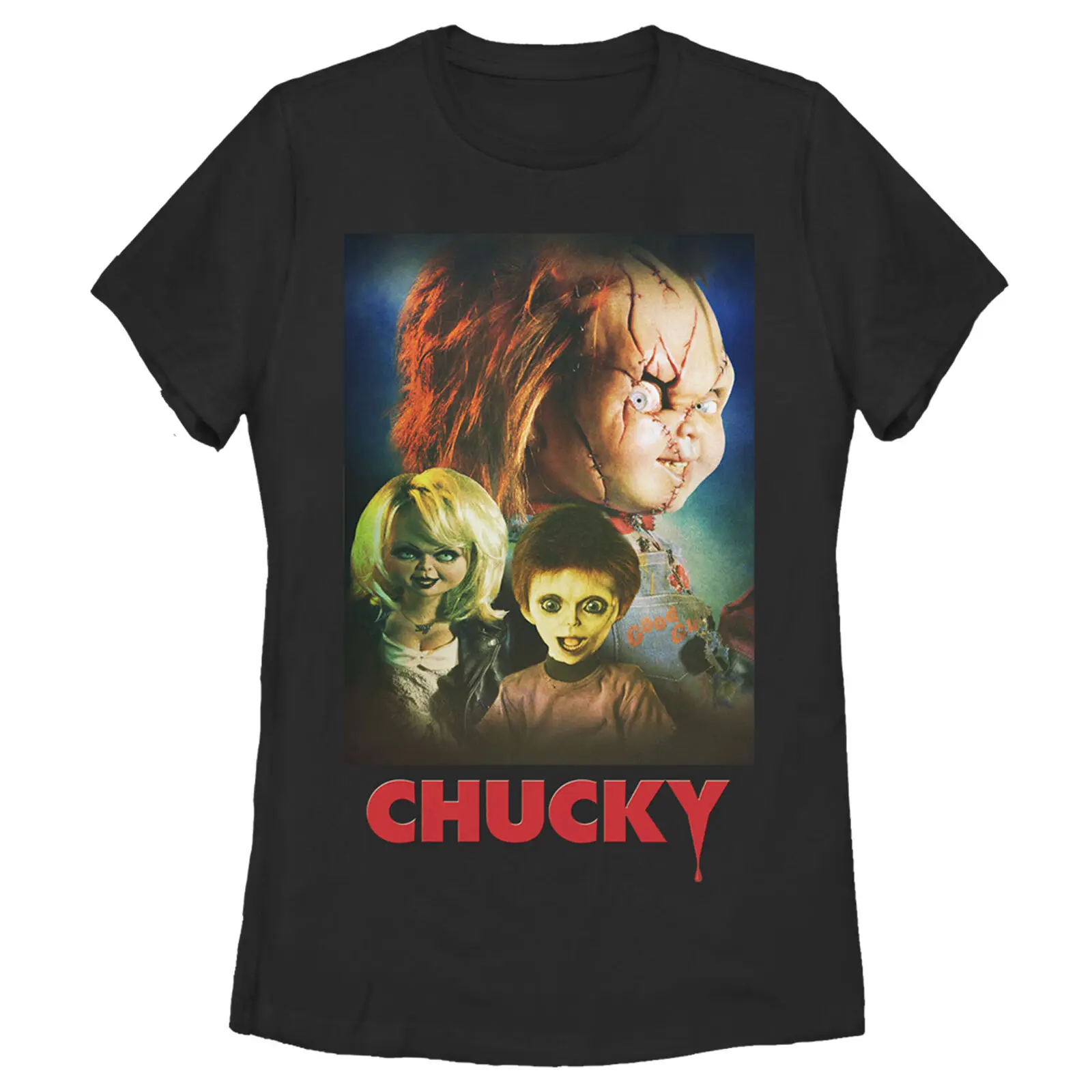 

Women's Seed of Chucky Family Poster T-Shirt