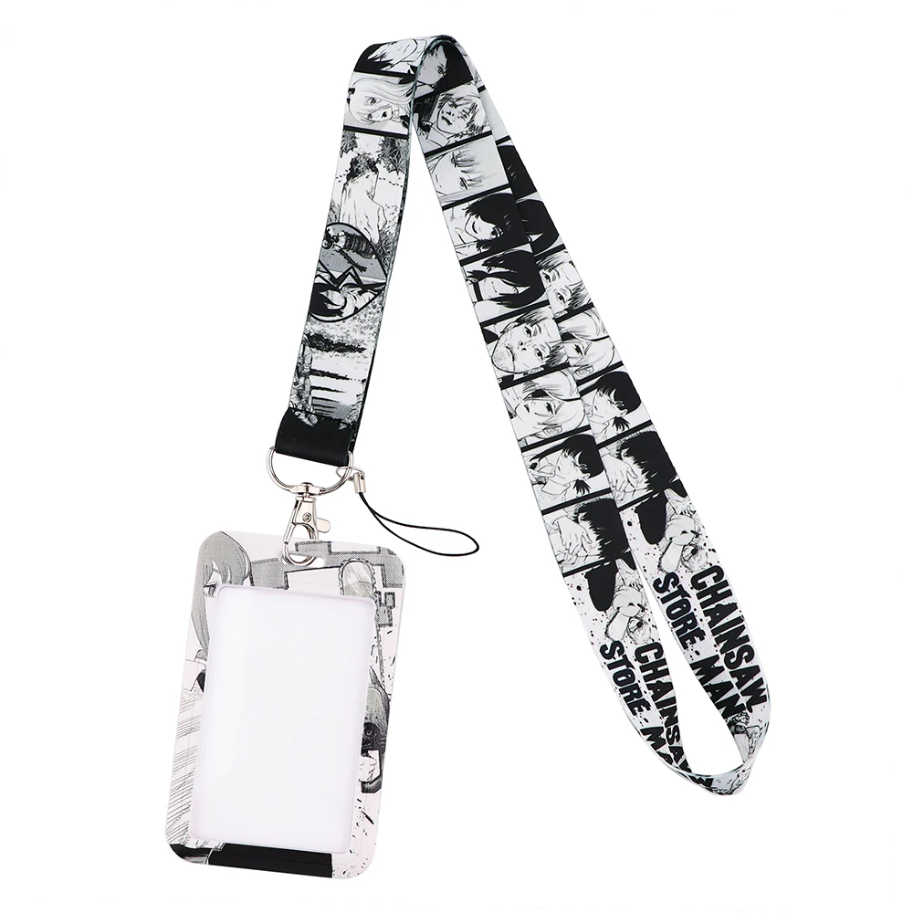 

Ремень мужской YL864 в стиле японского аниме с цепной пилой для брелока ID Card мобильный телефон, держатель для бейджа, брелок на шею, аксессуары