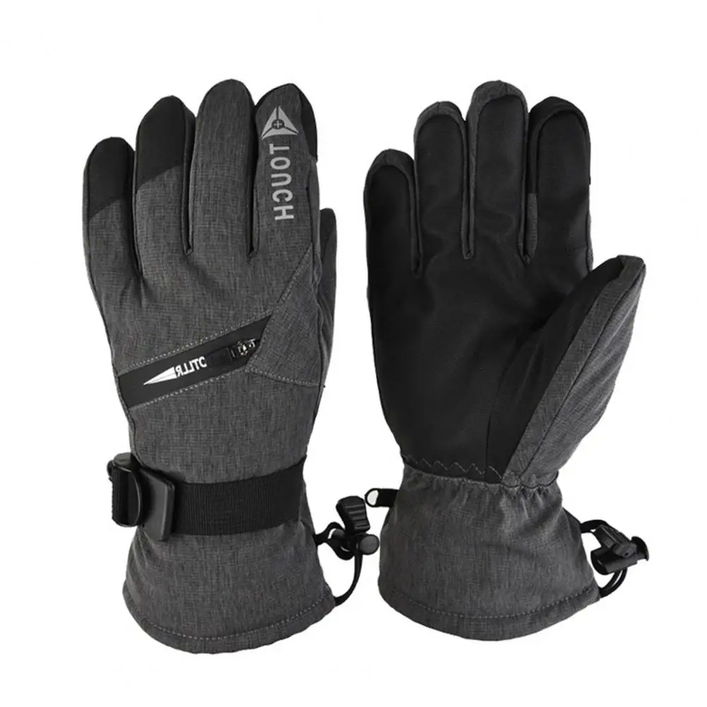 Gants de cyclisme, 1 paire, pratiques, doublure en peluche, résistants à l'usure, temps froid, gants chauds pour l'extérieur