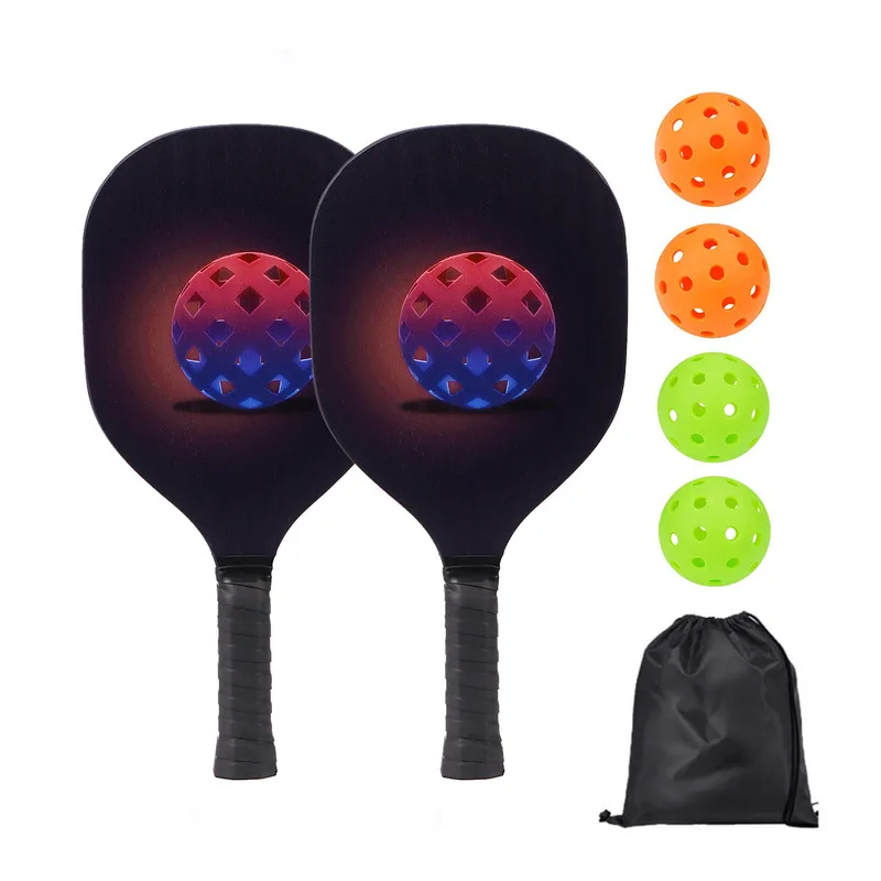 

New Yang Wood Without Edge Wrapping Racquet Cricket Beginner Training Pickleball Paddle Complete University Course Kimchi Sports