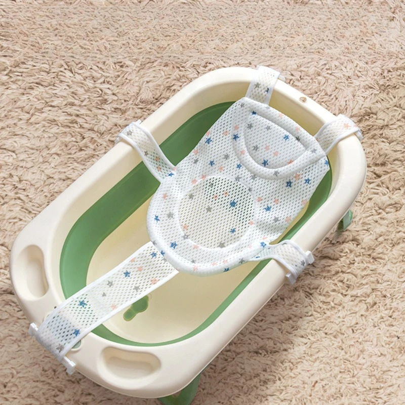 

Baby Bath Net Newborn Bath Net Lying Support Artifact Baby Bath Tub Anti-slip Floating Bath Mat Seat Bracket Universal