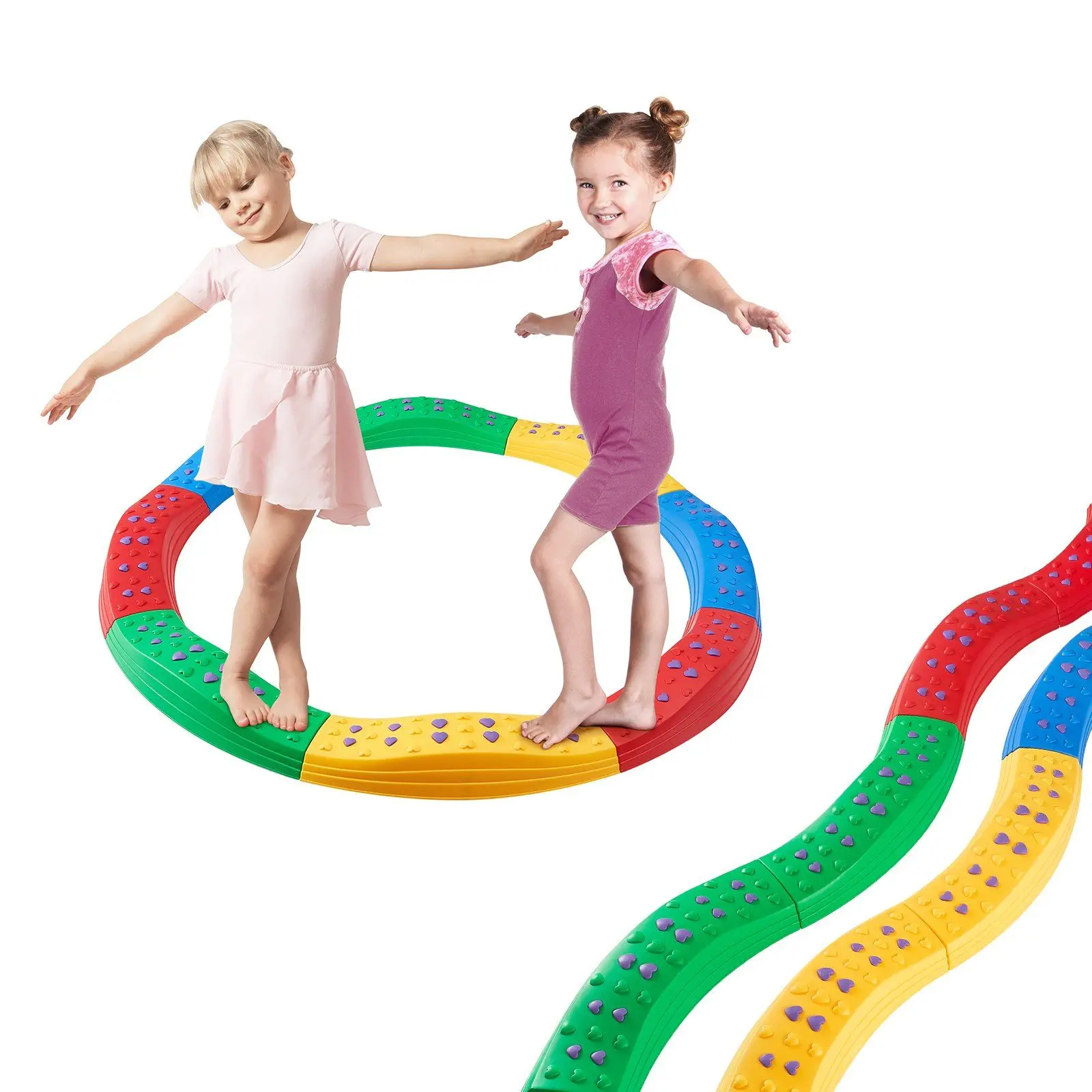 NUOVI bambini Balance Beam Stepping Stones Ginnastica Bambini Balance Board 8 PZ