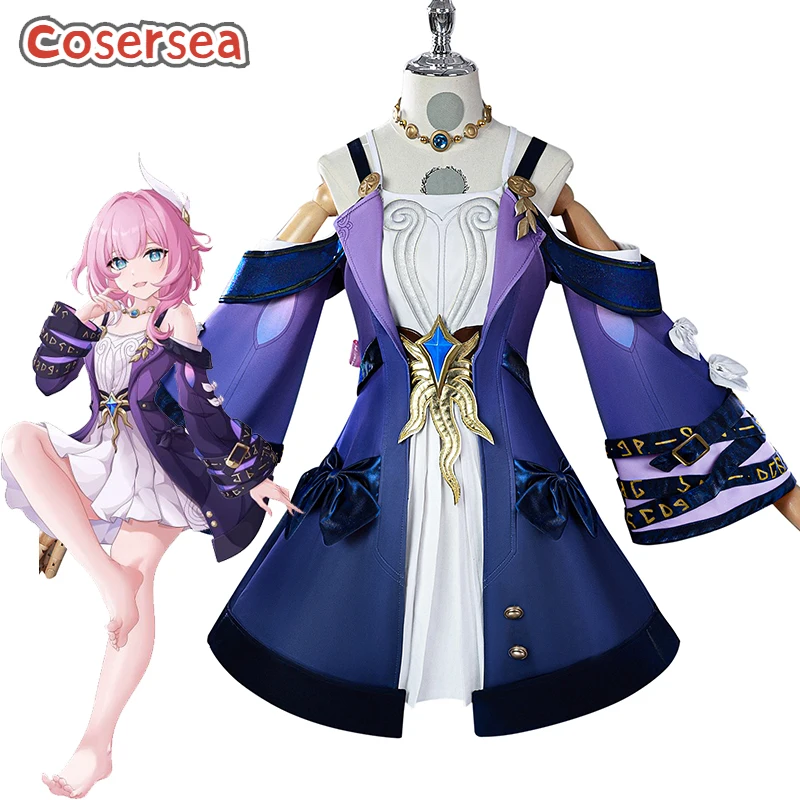 

Cosersea Cyrene Cosplay Costume Game Honkai: Star Rail Cyrene Role Play Halloween Women Dress Uniform Party Cos Outfit Fullset
