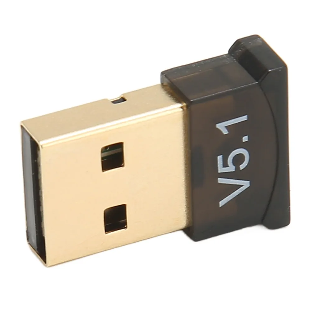 

Universal ABS USB BT Adapter Black Plug and Play BT Dongle Wide Coverage Portable Bluetooth Adapter Office
