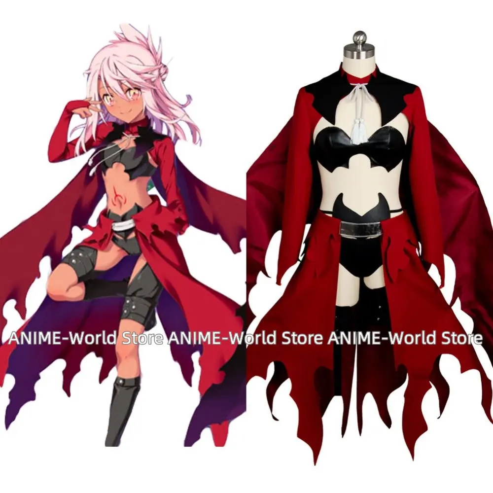 

Оригинальный костюм Fate/kaleid liner PRISMA Illya Kuro (черный) Emiya Red Archer, костюм для косплея