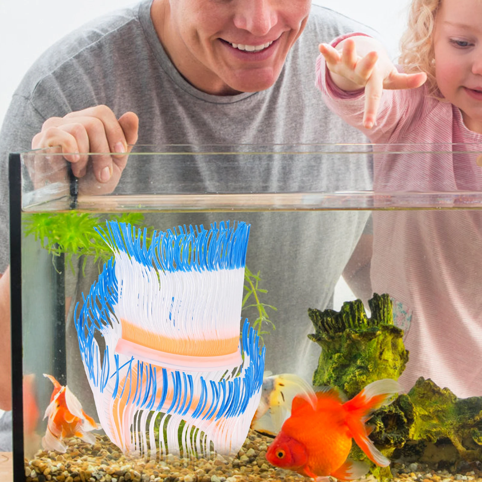 

Silicone Sea Anemone Coral Decor Aquarium nament Tank Decorations Craft Decoration Fish Tank L scape Lifelike Ocean
