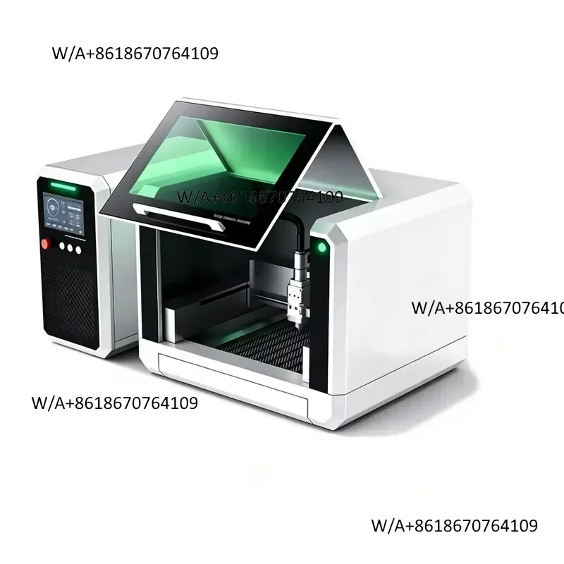 New Desktop Fiber Cutting Machine 800W Automatic HIWIN Guiderail for Metal Sheet 2mm DIY Workshop Home Use