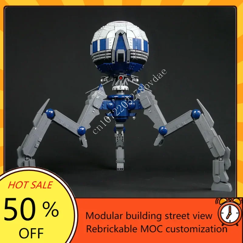 3191PCS Octuptarra Tri-Droid-Minifig Scale Space War Military MOC SpaceShip Battle Model Custom Puzzle DIY Assembly Model Gift