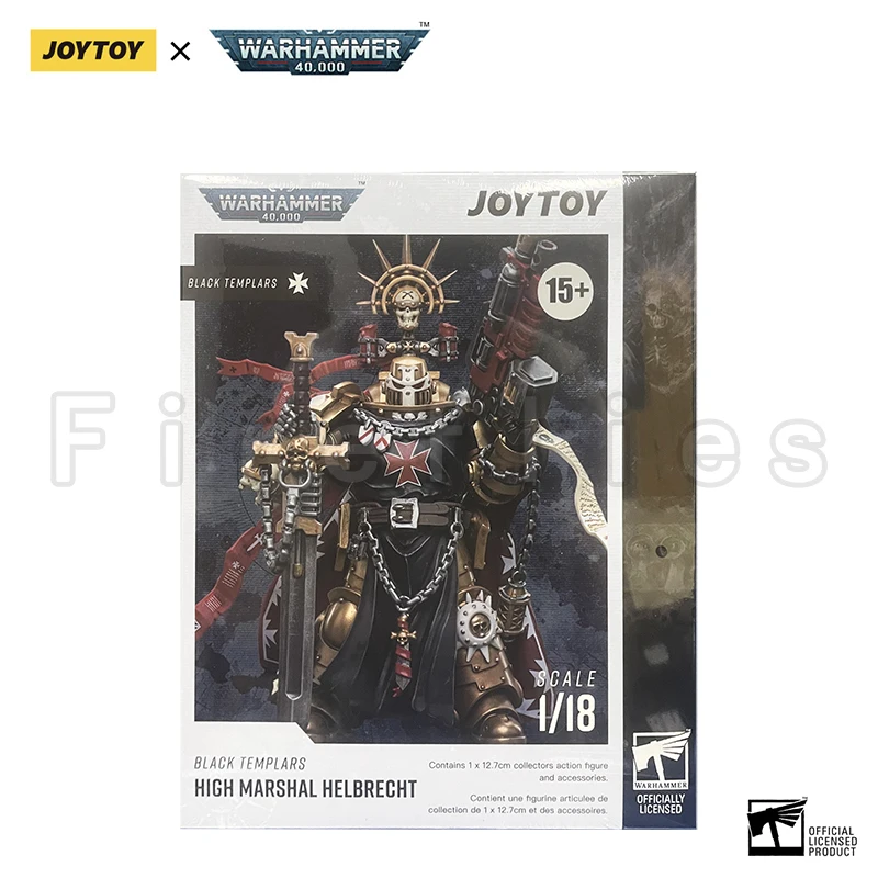 1/18 JOYTOY Action Figure 40K Black Templars High Marshal Helbrecht Re-issue Anime Model Toy