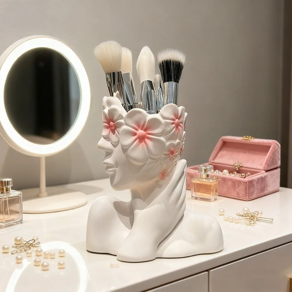 Funny Multifunctional Storage Box Ornaments Flower Vase Pencil Holders Creative Desk Decoration For Brushes & Pens