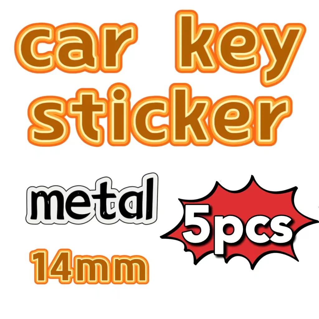 5pcs 14mm Metal Remote Car Key Sticker Emblem Logo For Fiat For Seat For Skoda Green White For BMVV For VVV Black Blue