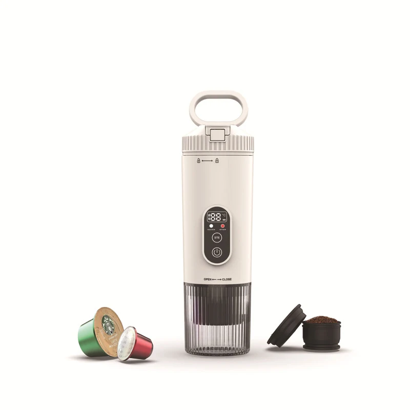 

Mini Portable Electric Capsule Coffee Maker, USB-Charging Coffee Maker for the Office, Outdoors, and Travel 7800mAh
