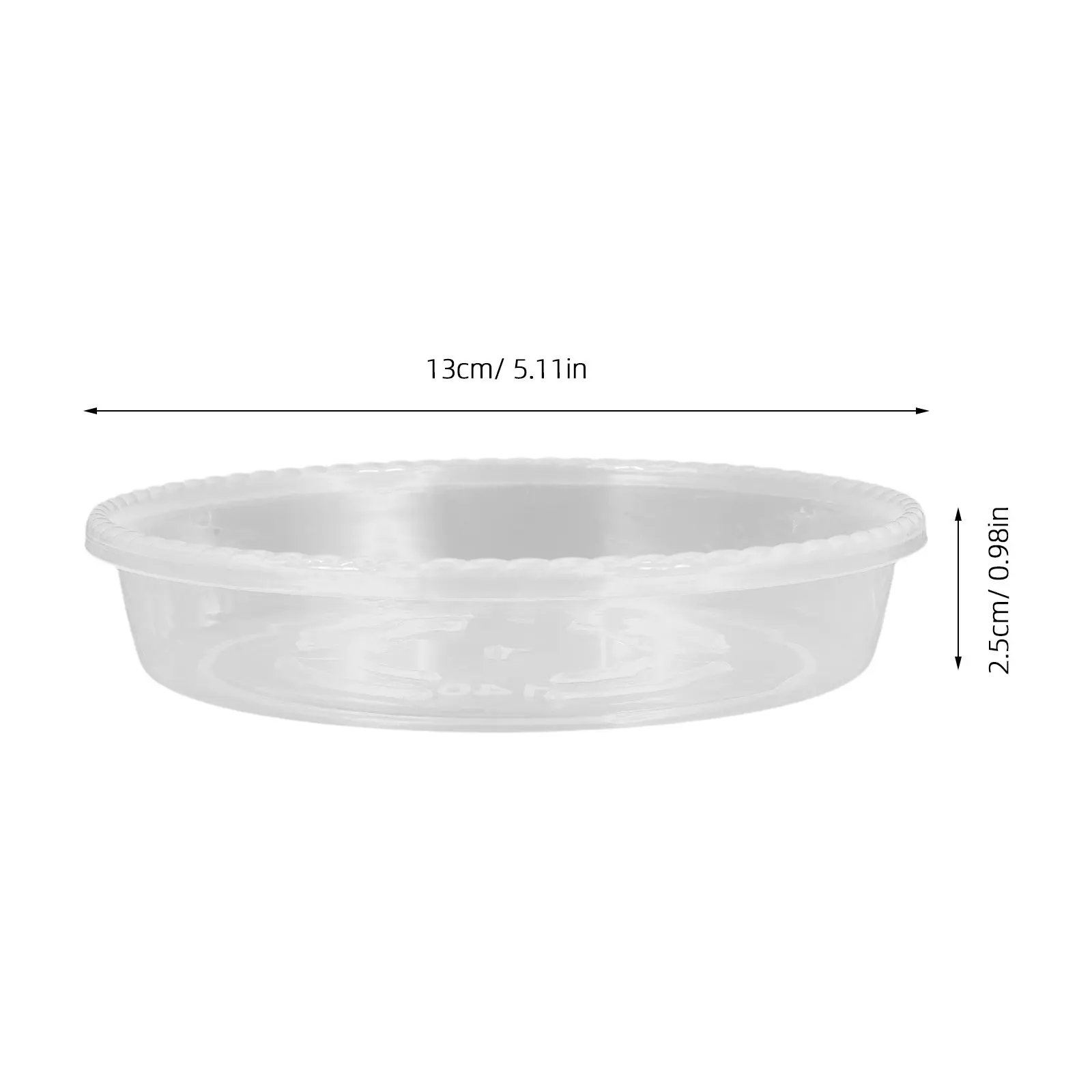 6Pcs Transparent Plastic Plant Saucer Water Tray for Indoor Plants Spill Prevention Furniture Protection Drainage Tray Pot Plate