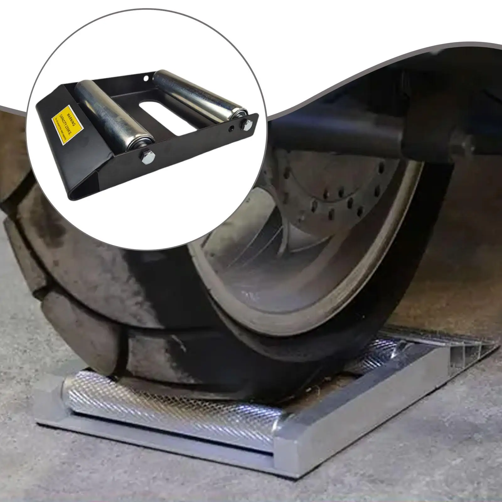 Motorcycle Wheel Cleaning Stand Paddock Stand Rolling Wheel Detailing Stand