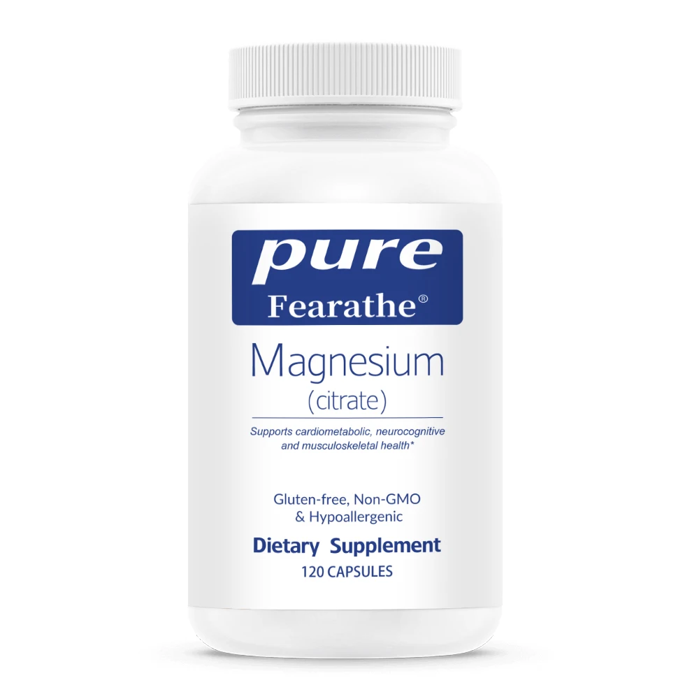 Pure Fearathe - Magnesium (Glycinate) Supports Enzyme and Physiological Function - High Absorption 120 Capsules