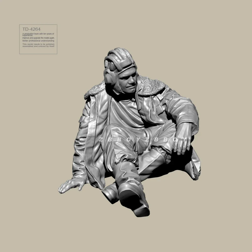 1/35 Resin soldier Russia model kits DIY figure colorless and self-assembled （3D printing）TD-4264