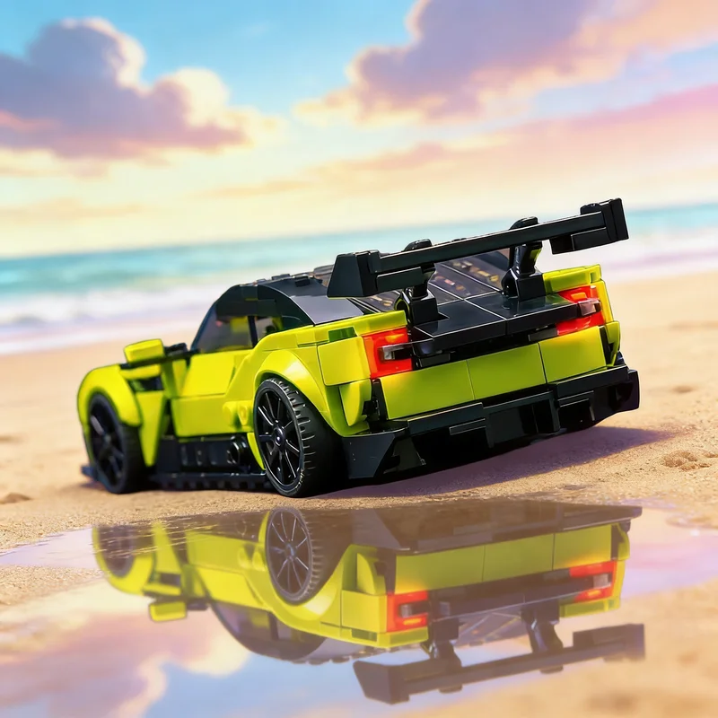 ตัวต่อ MOC แอสตัน มาร์ติน วัลแคน ชุดแชมป์เมือง 338 ชิ้น ของเล่นตัวต่อสถาปัตยกรรม ของขวัญคริสต์มาส ของเล่นเสริมพัฒนาการเด็ก