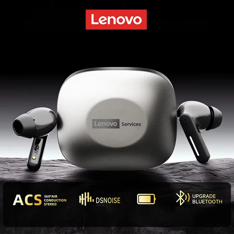 New Lenovo LE209 Wireless Bluetooth Earphone ANC Noise Reduction HiFi Music Bluetooth Headphone 30H Battery Life Gaming Headset