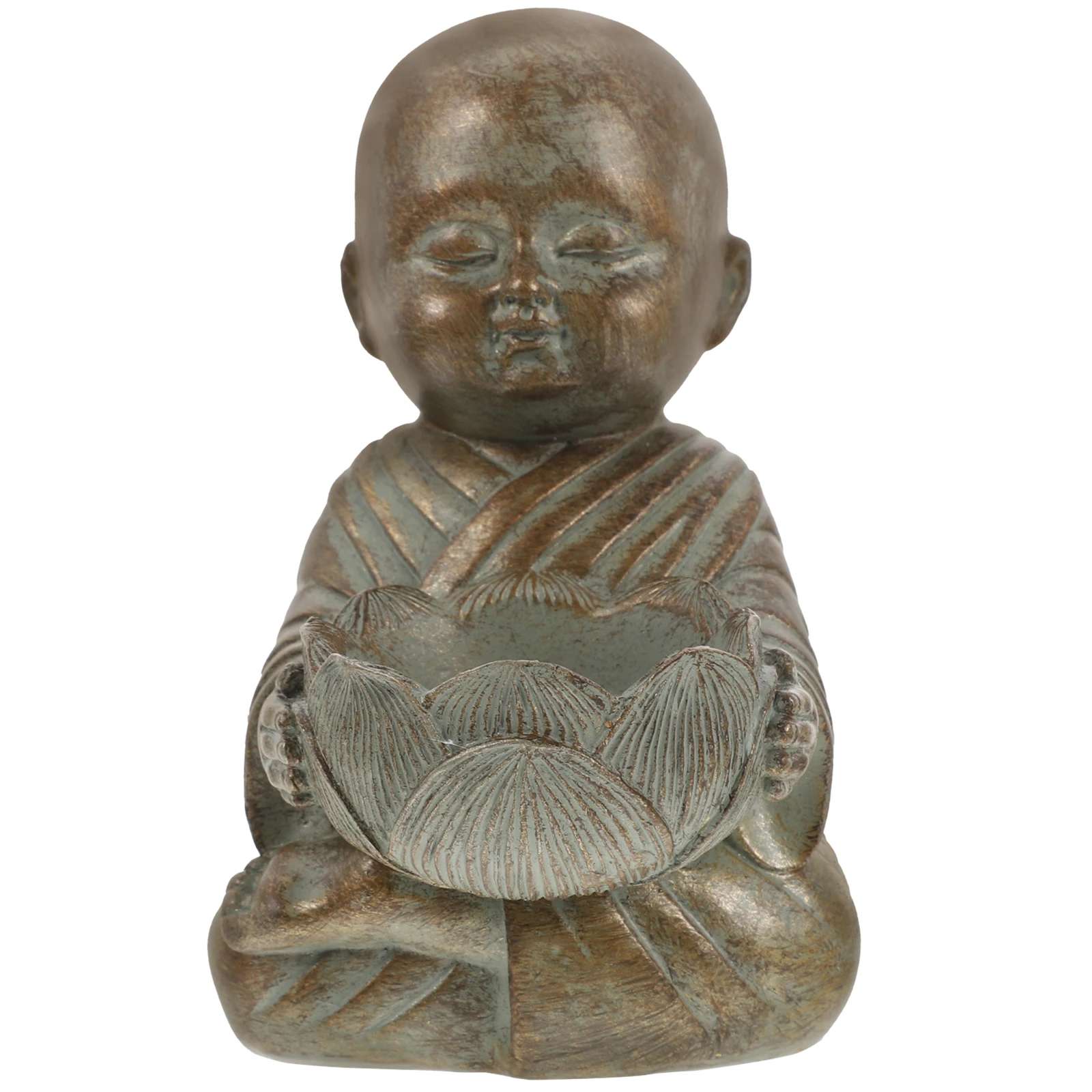 

Miniature Monk Zen Decor Resin Craft Figurine Office Feng Statue Shui Small Desktop Sculpture Home Ornament