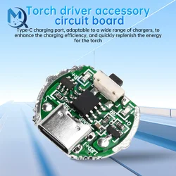 Two-speed Driver Board Flashlight Board with Switch Charging Integrated Board Suitable for 10 Watt Beads Suitable For 18650