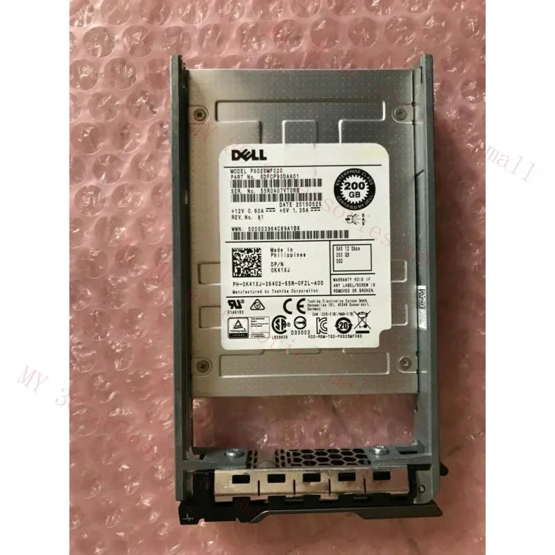 0K41XJ для DELL TOSHIBA 200 ГБ PX02SMF020 SAS SSD K41XJ 12 Гбит/с