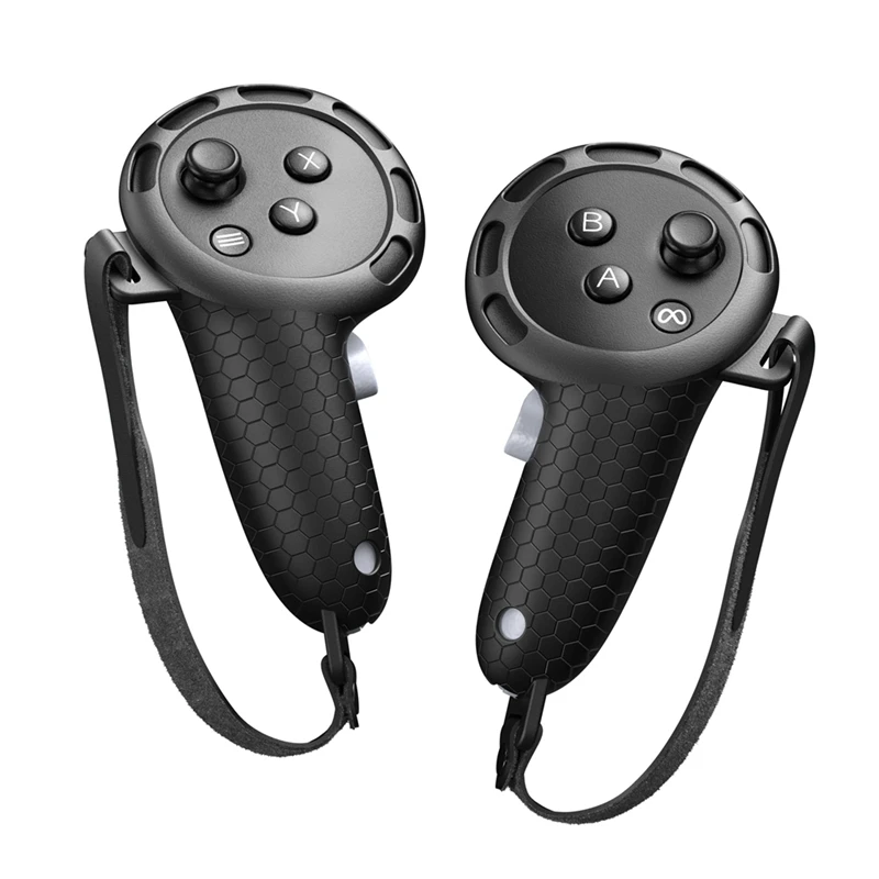 FFYY-Silicone Controller Grip For Oculus Meta Quest 3S Oculus Quest 3 VR Accessories Grips Cover For VR Touch Controllers