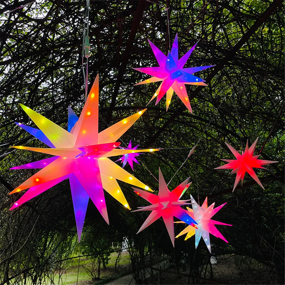 Imagem -04 - Impermeável Led Garden Tree Lights Usb e Bluetooth Sparkler Morowa Star Motif Iluminação Exterior Decoração do Festival de Natal Rgb