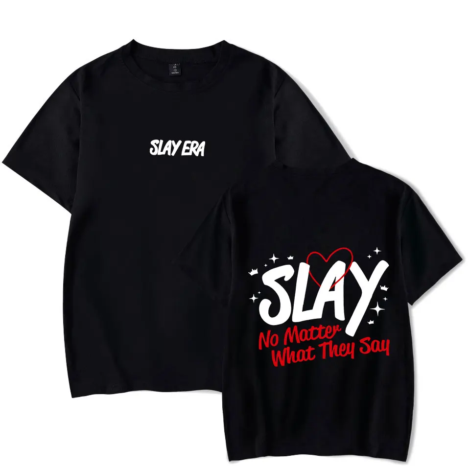 

Spencer Barbosa Merch SLAY ERA Impressão T-shirt Unisex Moda Engraçado Casual HipHop Estilo Manga Curta Tee Streetwear