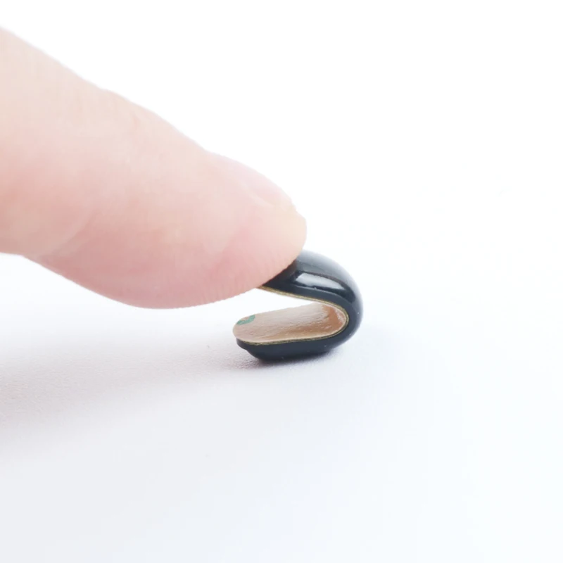 無地の色のソフトシリコンノーズパッド,滑り止めメガネ,サングラス,黒,白