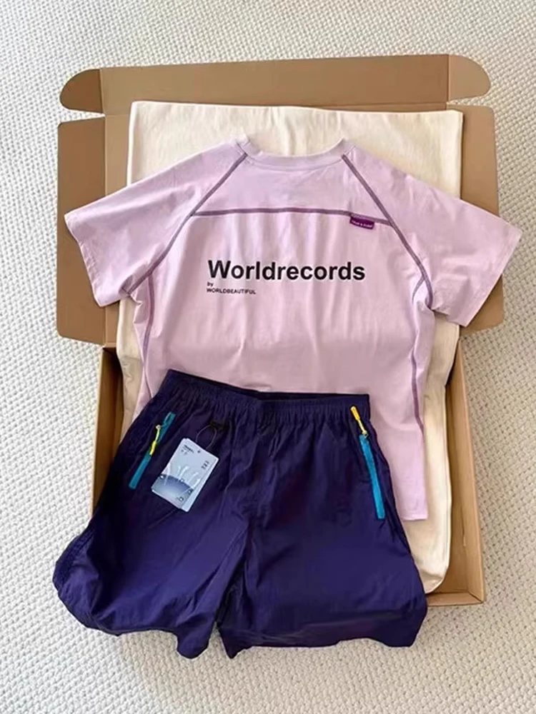 Roupa de cico de manga curta leve de secagem rápida roupa de fitn fena verão esportes ao ar livre orme de badm...