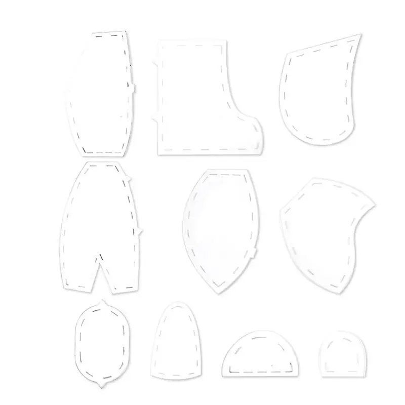 2025 Trend Memory Bear Template Ruler Set, Memory Bear Sewing Patterns Template, Quilting Cutting Template Ruler(10In) Durable E