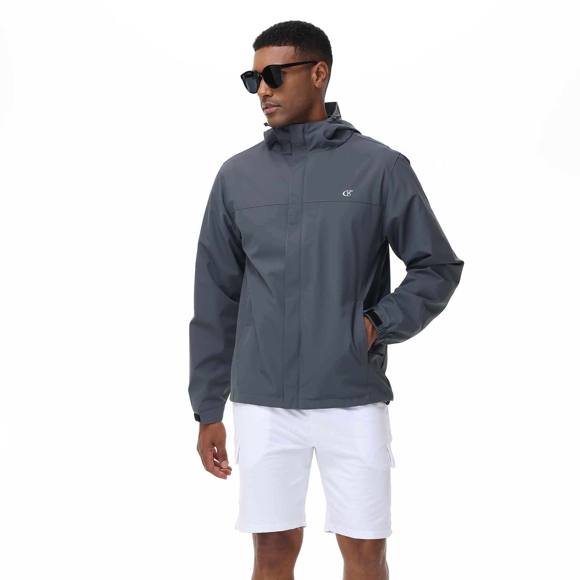 Chaqueta a prueba de viento e impermeable para hombre, abrigo informal para exteriores, deportes clásicos y delgados, traje de asalto de Montañismo al aire libre