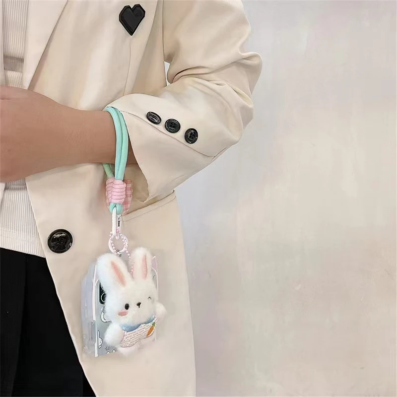 Coque de protection arrière en peluche avec cordon pour Samsung Galaxy Z Flip 3, 4, 5 et 6_voghion.com