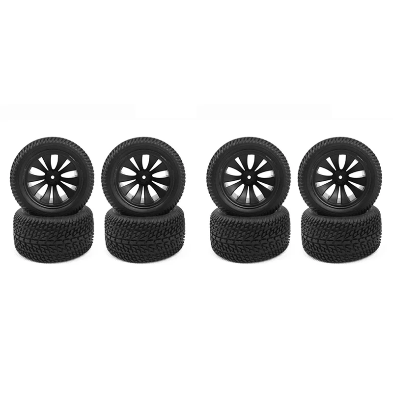 

8Pcs 90Mm Rubber Tires Tyre Wheel For Wltoys 144001 124019 12428 104001 Haiboxing 16889 SG1601 RC Car Upgrade Parts