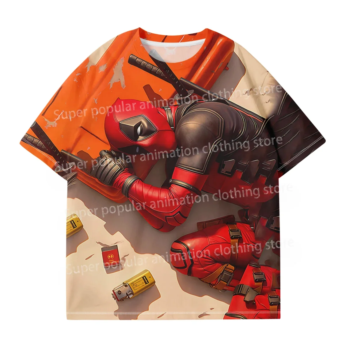 مينيسو مارفل ديدبول مقابل ولفيرين تي شيرت موضة ثلاثية الأبعاد مطبوعة تي شيرت رجالي الشارع عادية المتضخم تيز الرياضة الاطفال/الكبار بلايز #6