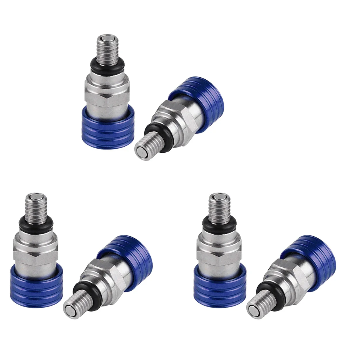 3X Motocross M5X0.8cm Fork Air Bleeder Relief Valve for Honda Kawasaki Yamaha Suzuki YZ85 YZ125 YZ250 YZ450F 250RX Blue