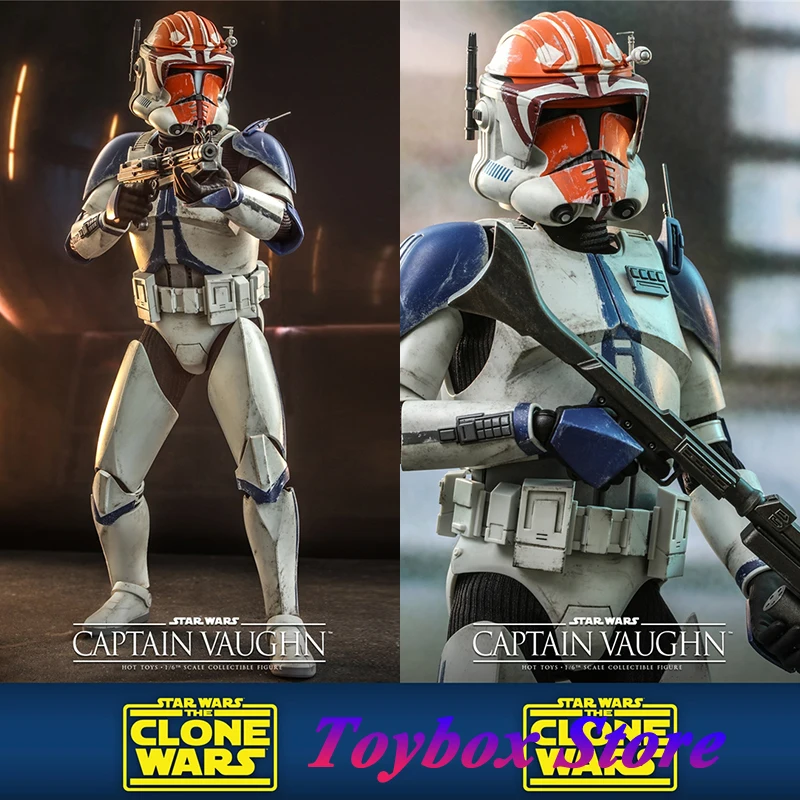 

HOTTOYS HT 1/6 TMS065 Captain Vaughn Movable Soldier Model Star Wars：The Clone Wars Original Delicate 12" Full Set Action Figure