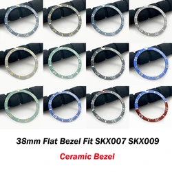 NEITON 38mm flat ceramic bezel fit SKX007 SKX009 stainless steel Bezel insert 38mm*31.5mm Watch Accessories Parts