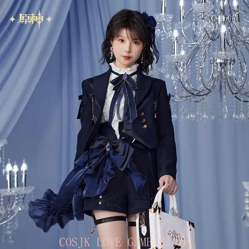 Presale Game Genshin Impact Official Merch miHoYo Original Furina Theme Impression Serie Coat Short Uniform Jacket Coat Gift - Image 5