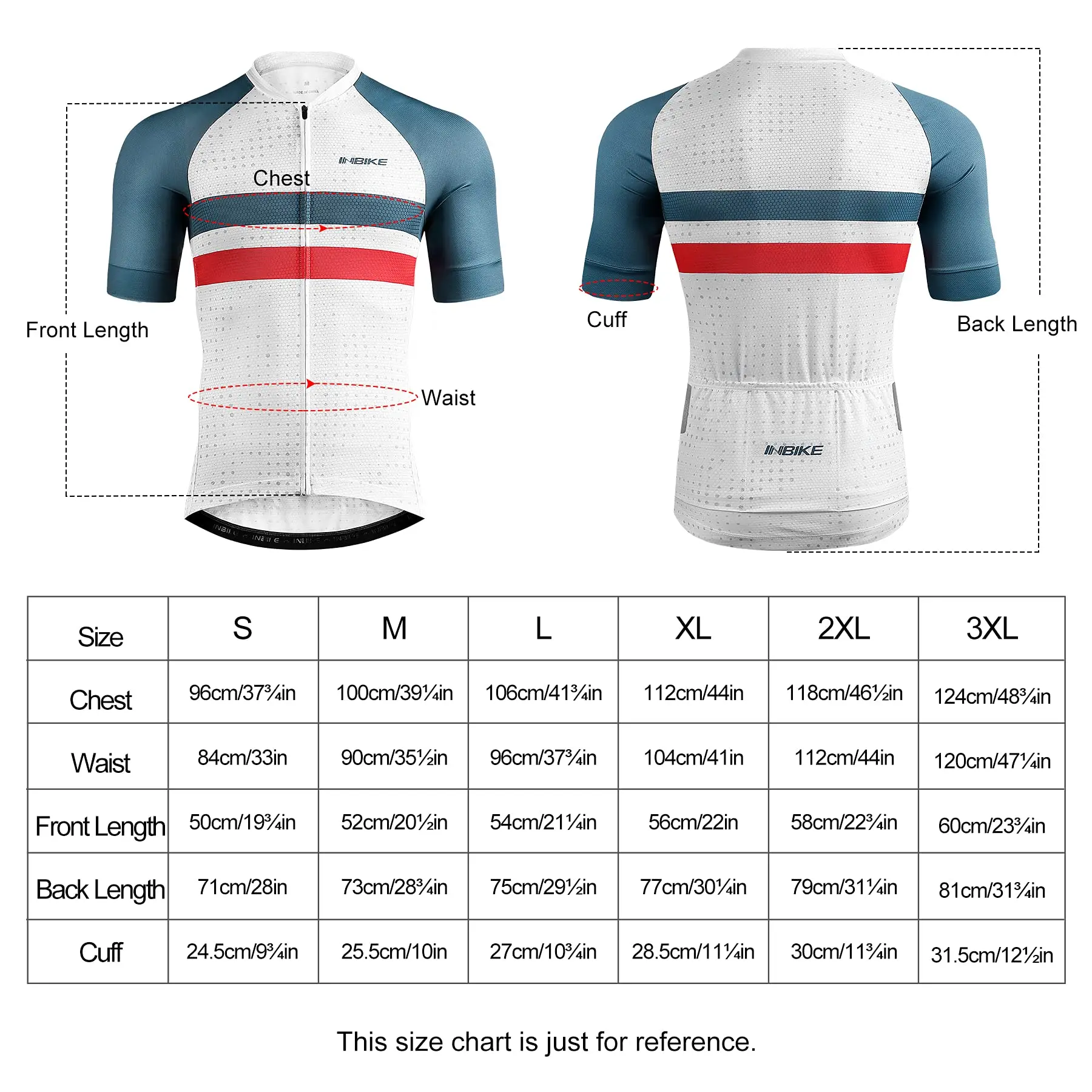 INBIKE Summer Bicycle Short Sleeve Man Breathable MTB Cycling Jersey Clothing Men\'s Road Bike Riding T-Shirts with Rear Pockets