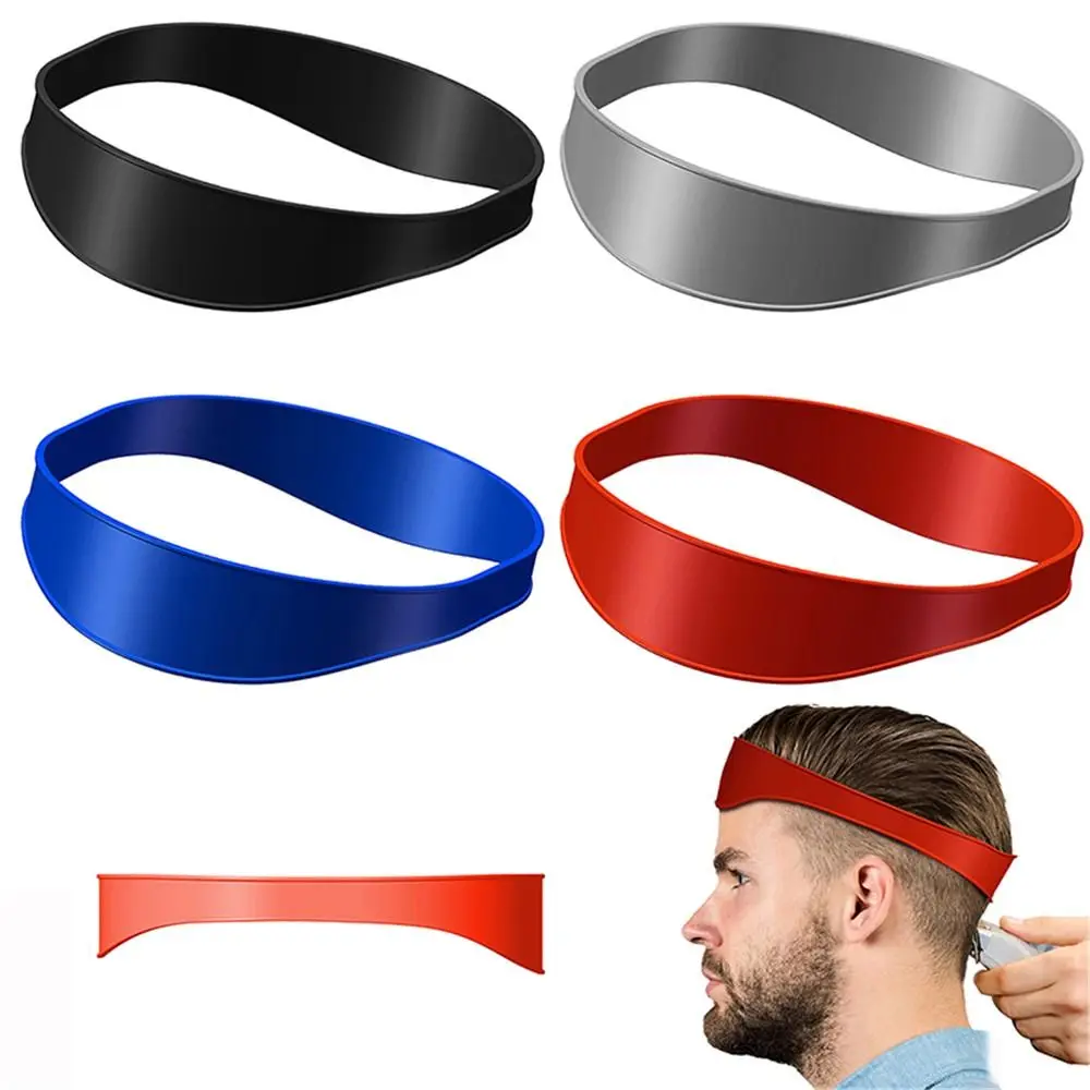 Fashion Headband Silicone DIY Curved Neckline Shaving Template Hair Styling Home Hair Trimming Hair Trimming Guide