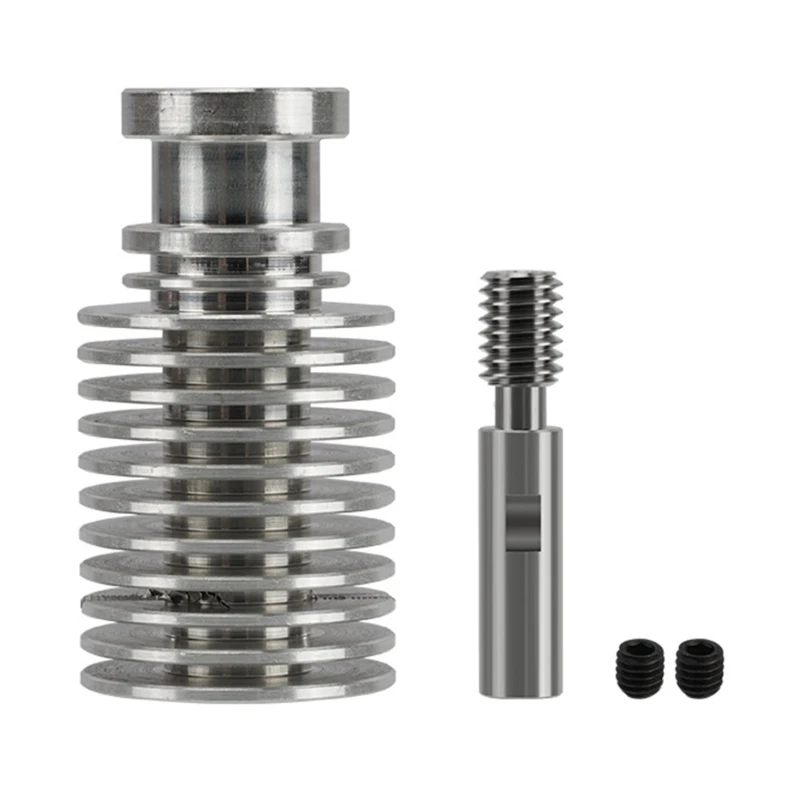 All-Metal Alloy Heat Break Heatsink for E3D Hotend Heater Block 1.75MM Filament Smooth