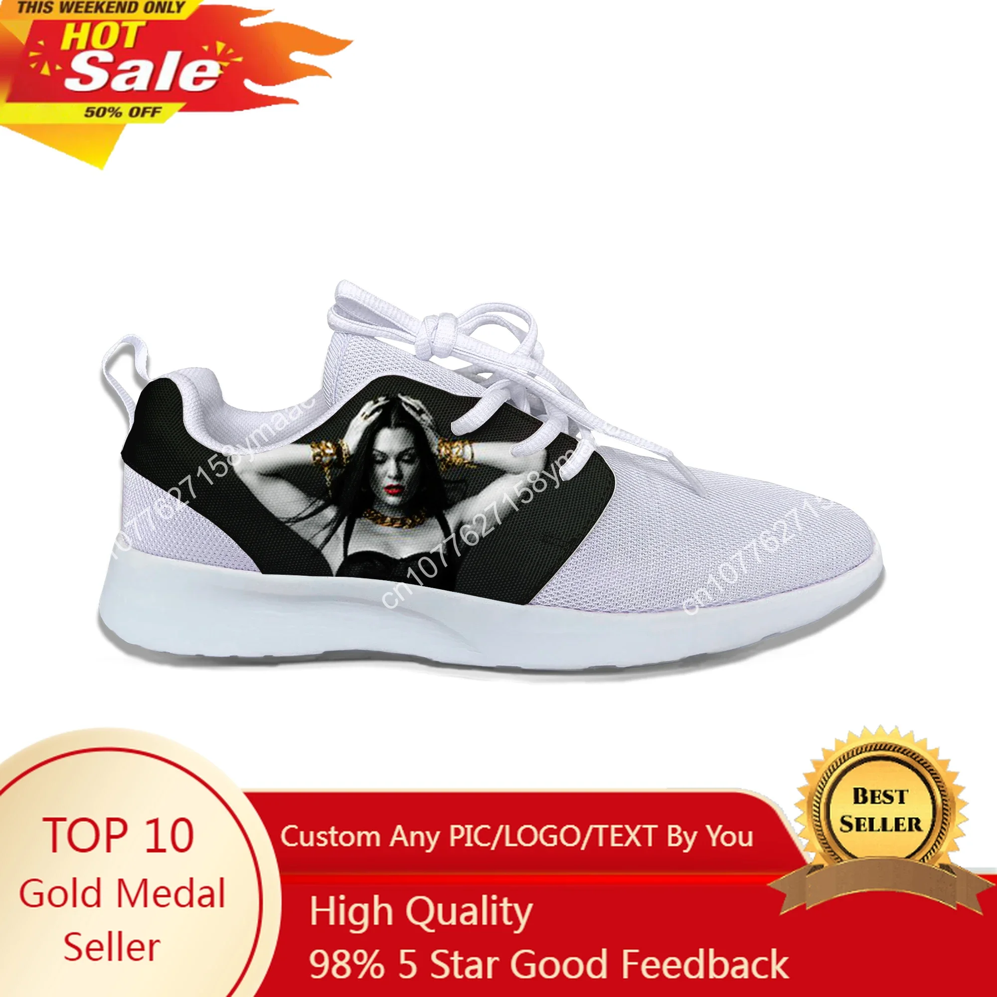 

Hot Cool Fashion Funny New Summer High Quality Sneakers Handiness Sports Shoes Men Women 3D Jessie J Classic Running Shoes