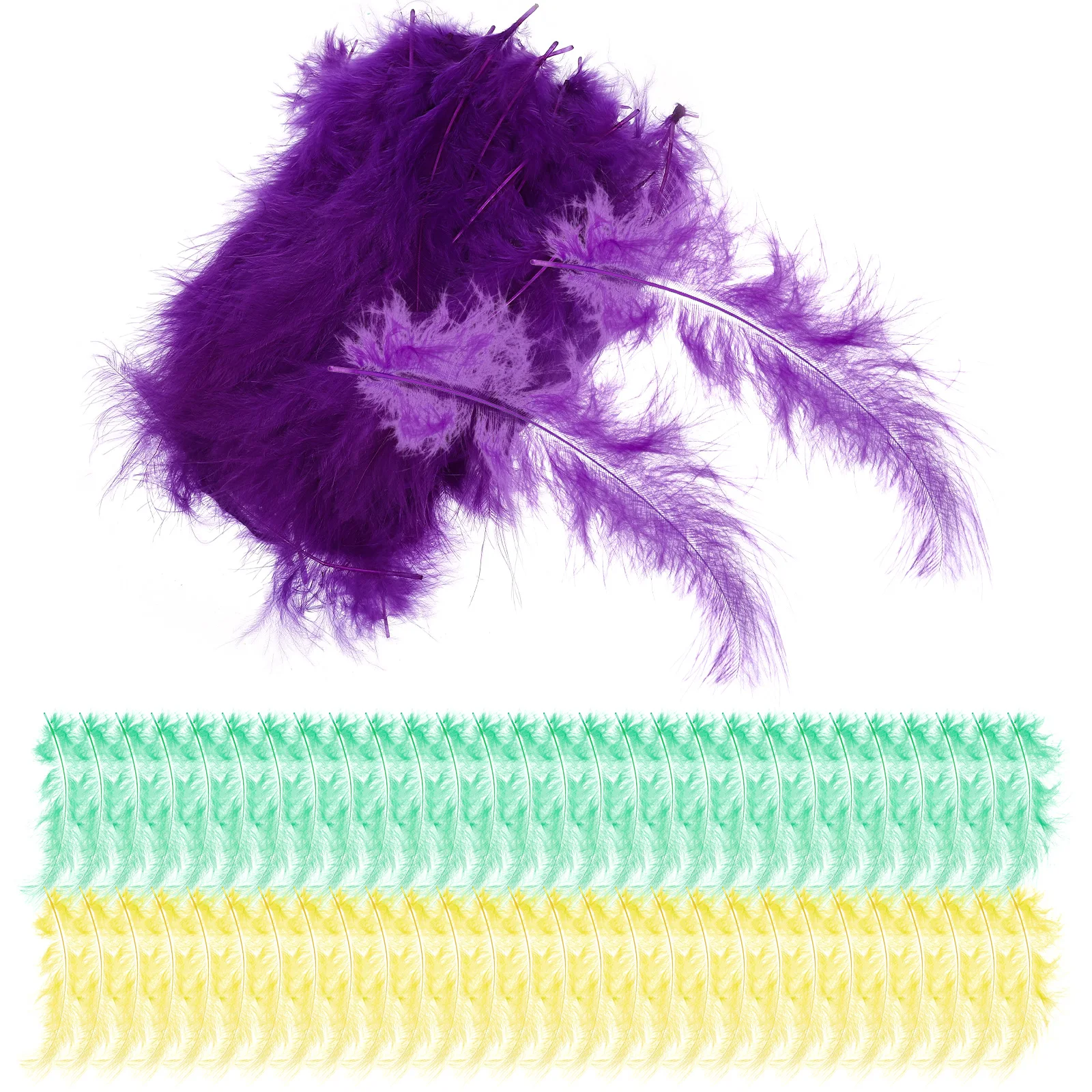 

300pcs Colored Natural Turkey Plumes for Craft naments DIY Materials Party Favors Wedding Accessories