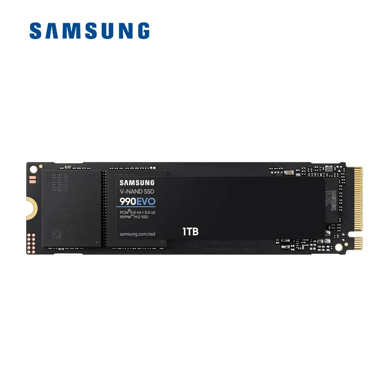 Samsung 990 EVO SSD 1TB, PCIe Gen 4x4, Gen 5x2 M.2 2280 NVMe Internal Solid State Drive, Speeds Up to 5,000MB/s