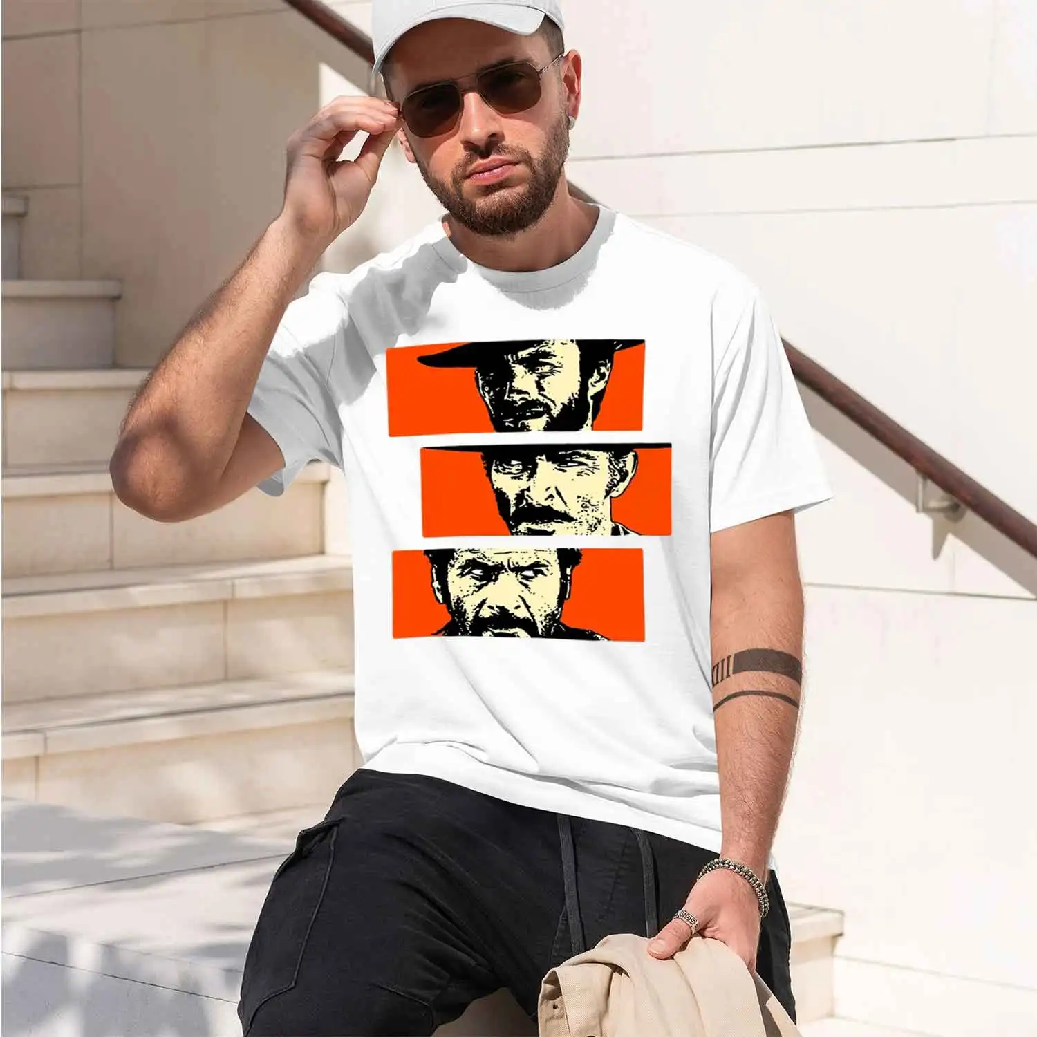 The Good the Bad and Ugly Blon Angel Eyes Tuco Cow T Shirt Men Women Il buono brutto tivo d Tee shirt 2026 New Model Men’s Short