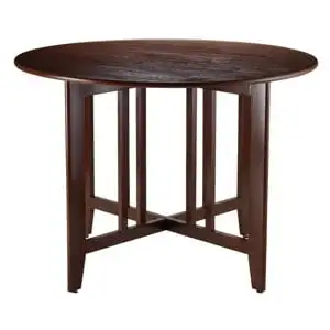 Wood Alamo Double Drop Leaf Dining Table Walnut Finish 41.97